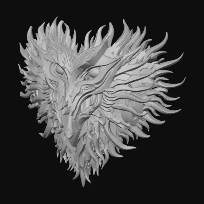 3D model for High Detail, Heart Breaking Confusion, Logo