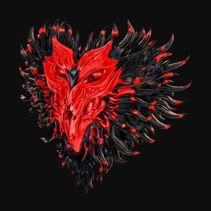 3D model for High Detail, Heart Breaking Confusion, Logo