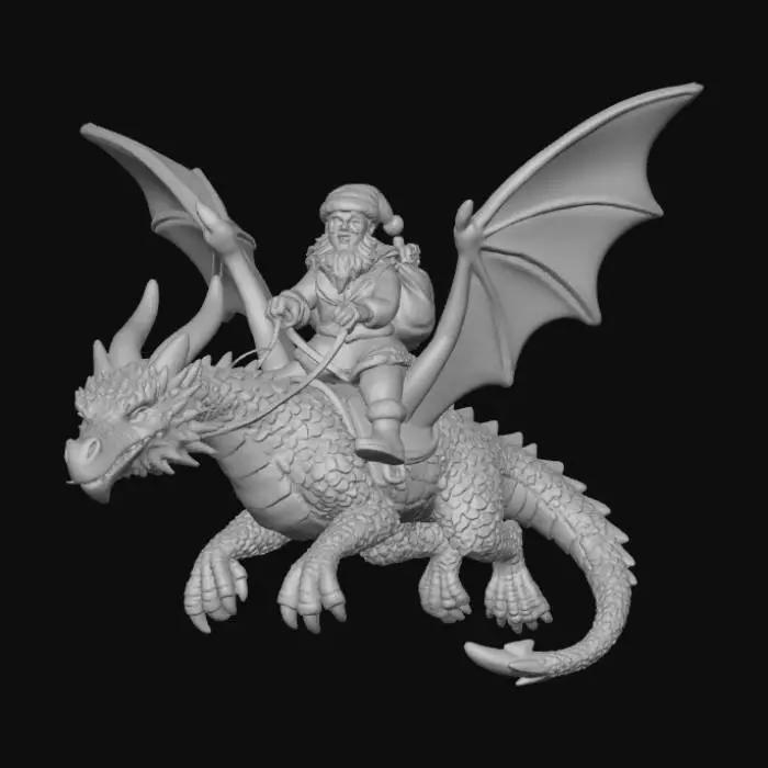 3D model for Santa's Dragon Ride