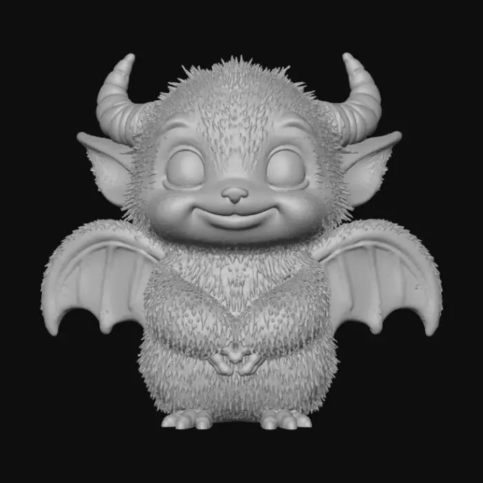 3D model for High detail, legendary, anime, cute, adorable, artifact style Monster.