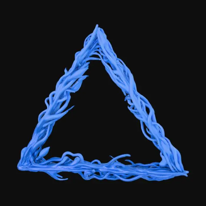 3D model for High detail, abstract, bermuda triangle.