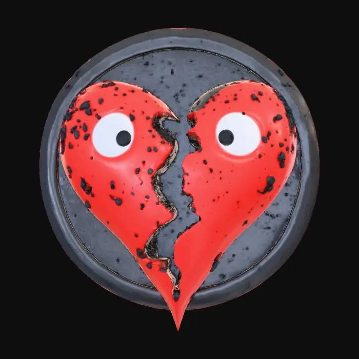 3D model for Heart Breaking Confusion, Music Band Logo