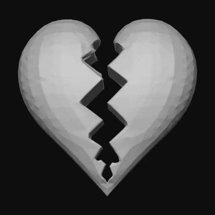 3D model for Logo music band with: Heart Breaking Confusion.