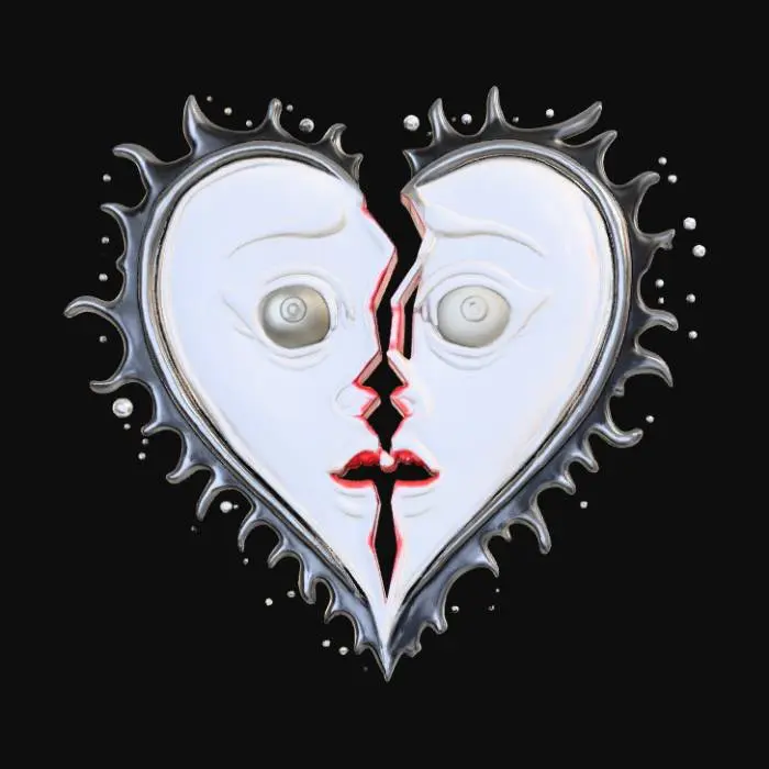 3D model for Heart Breaking Confusion, Music Band Logo