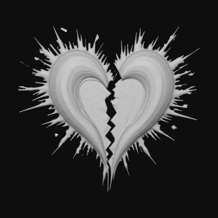 3D model for Heart Breaking Confusion, Music Band Logo