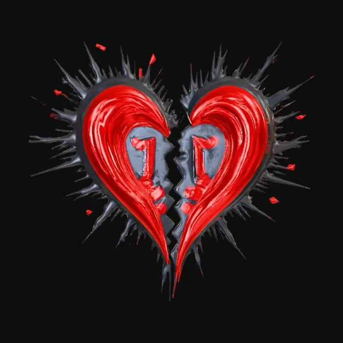 3D model for Heart Breaking Confusion, Music Band Logo