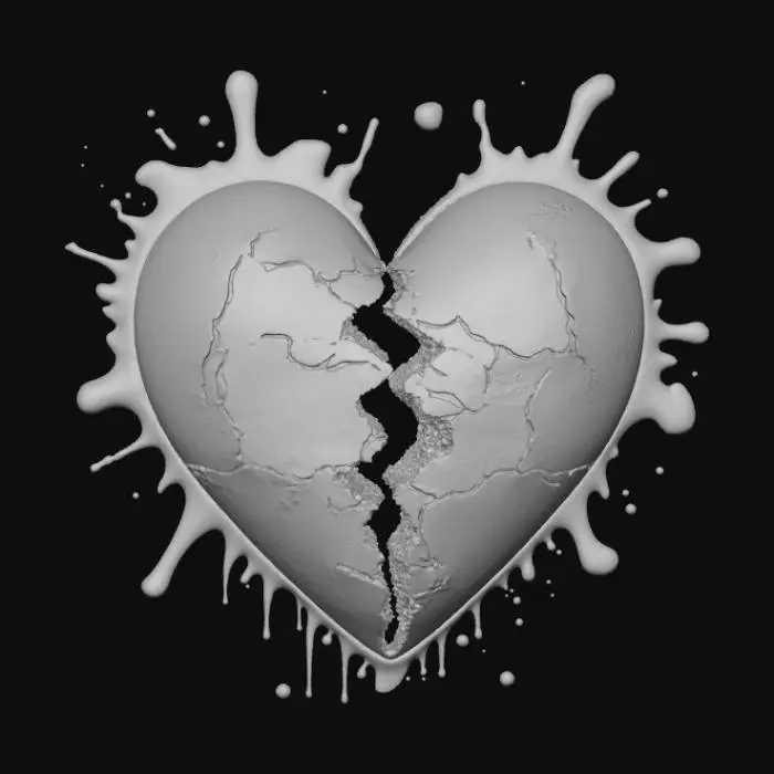 3D model for Logo music band with: Heart Breaking Confusion.