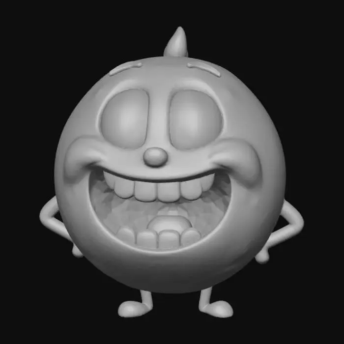 3D model for Giggle Emoticon