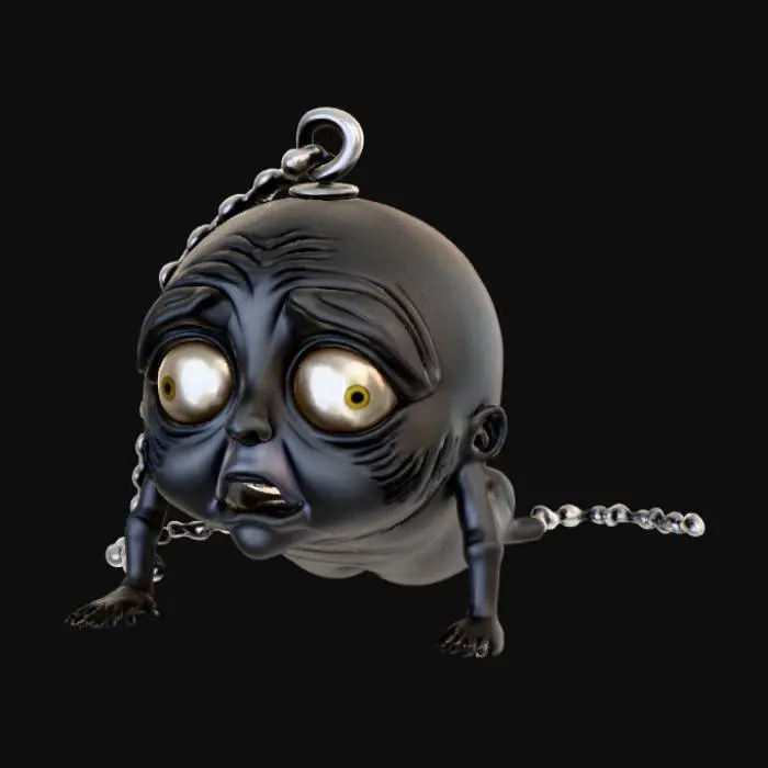 3D model for Im tired pendant