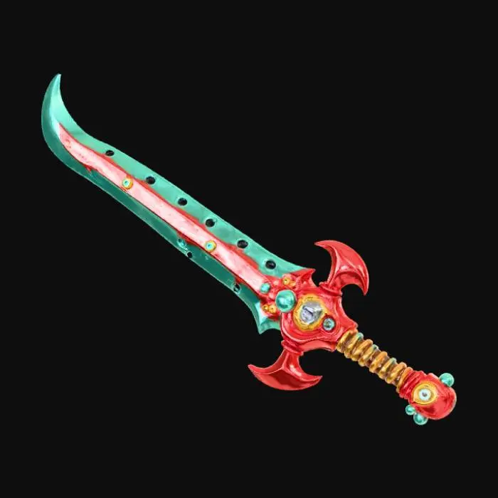 3D model for High detail, ridiculous, cartoon, weapon