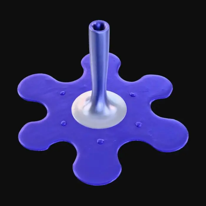 3D model for Flat Dripping paint off counter, dripping paint only.