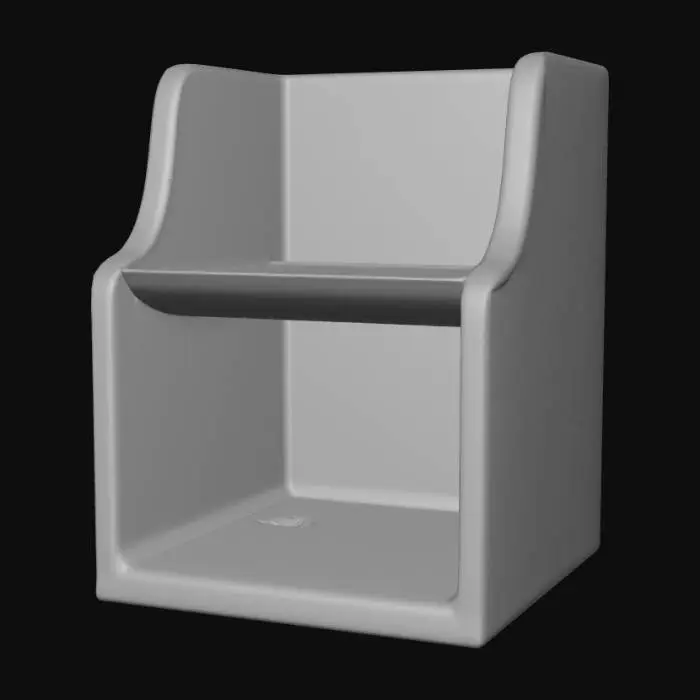 3D model for Acrylic slotted magazine holder