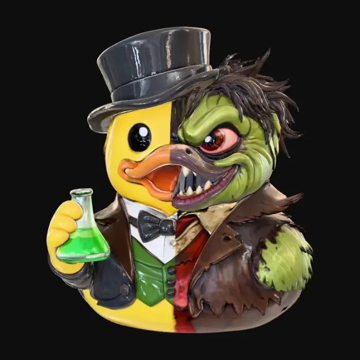 3D model for Jeckle and Hyde rubber duck