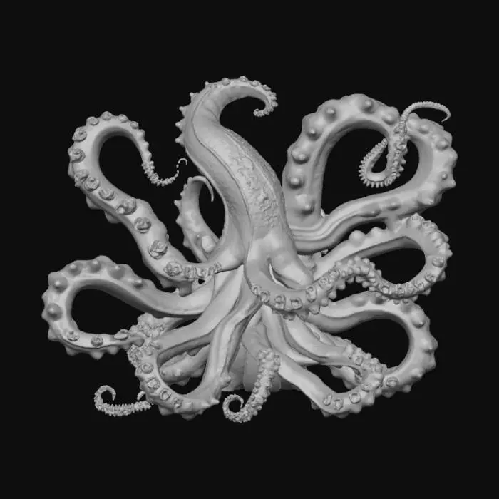 3D model for Abstract detail, massive, man-eatting plant