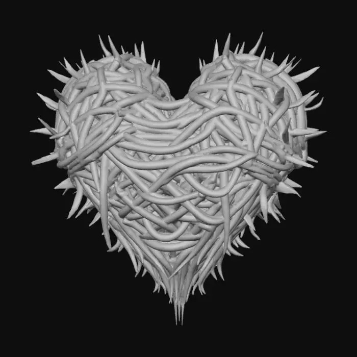 3D model for High detail, abstract, heart felt, "I'm Sorry"