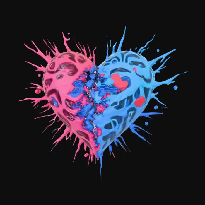 3D model for Heart Breaking Confusion, Music Band Logo