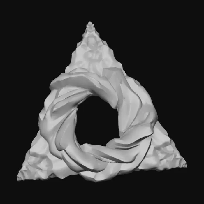 3D model for High detail, abstract, bermuda triangle.