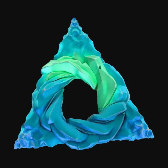 3D model for High detail, abstract, bermuda triangle.