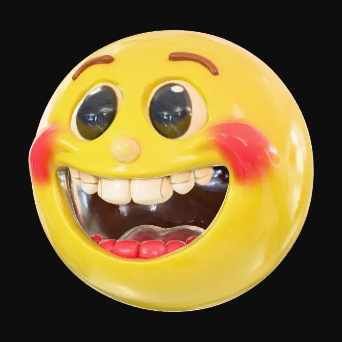 3D model for Giggle Emoticon