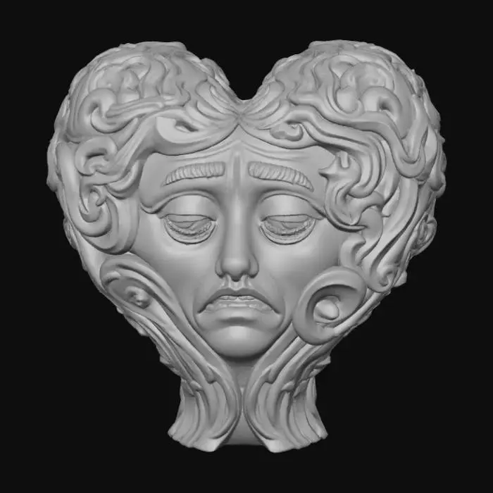 3D model for High detail, heart felt, "I'm Sorry"