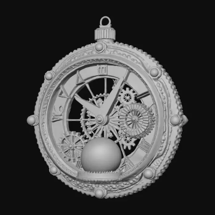 3D model for High detail, christmas, with gothic clockwork design, #Christmas2025#