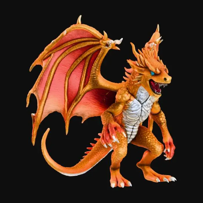 3D model for High detail, legendary, anime, artifact style Monster.