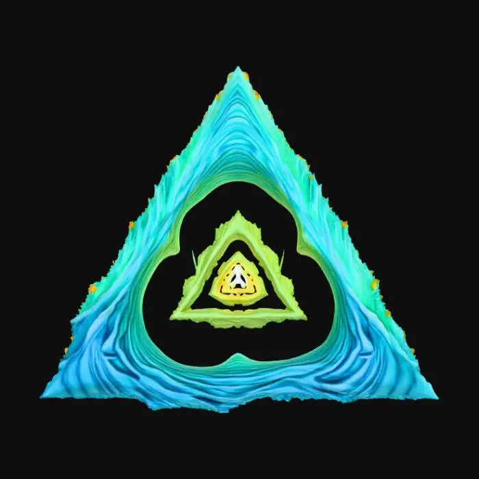 3D model for High detail, abstract, bermuda triangle.