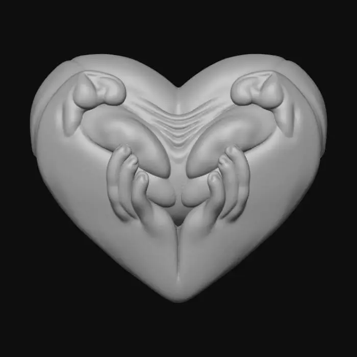3D model for High detail, heart felt, "I'm Sorry"