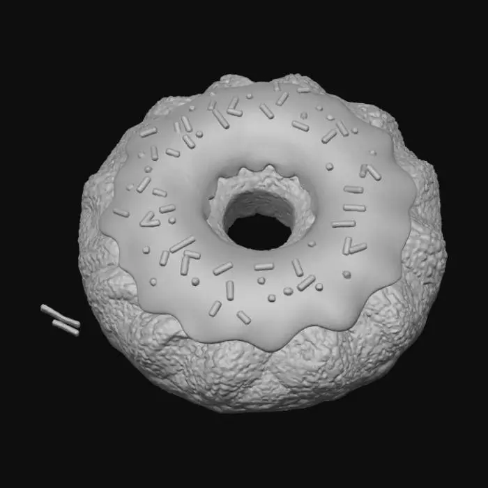 3D model for High detail, extravagant, abstract, cookie