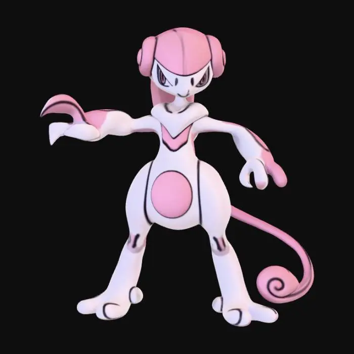 3D model for Mega Mewtwo Y