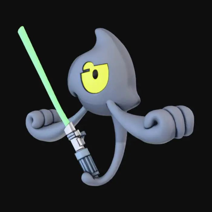 3D model for Lightsaber Shadow Warrior