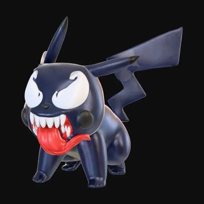 3D model for Venomous Pikachu Mashup