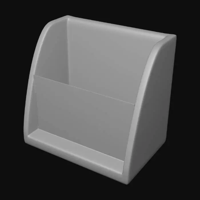 3D model for Thin Acrylic multi-slotted magazine holder