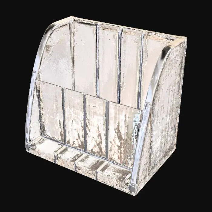 3D model for Thin Acrylic multi-slotted magazine holder