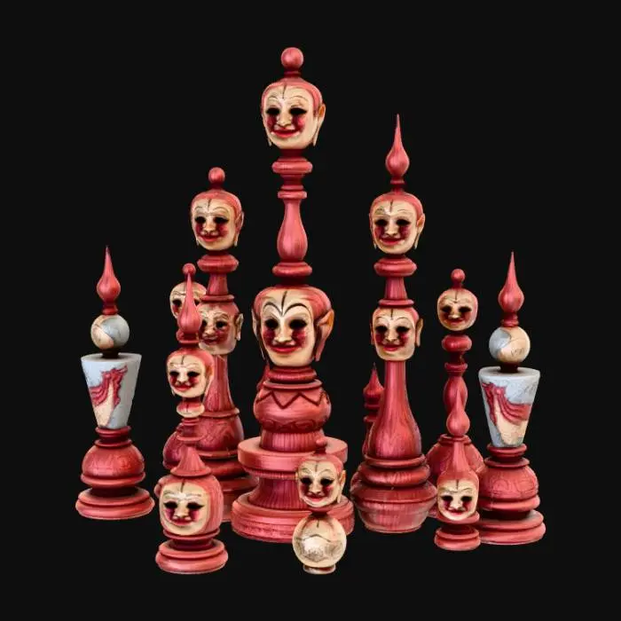 3D model for Smooth detail, multiple mask tower, table decoration