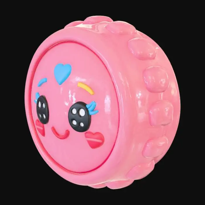 3D model for Kawaii, bottle cap