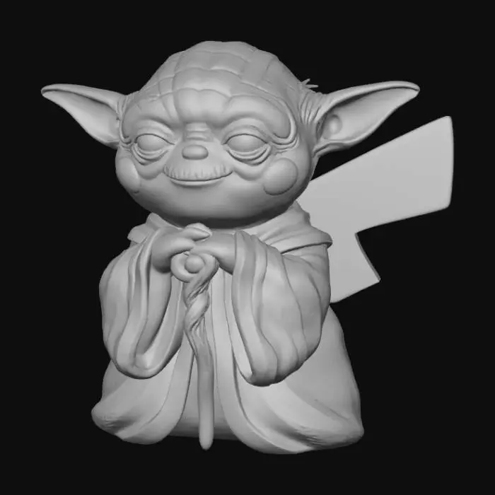 3D model for Jedi Pikachu
