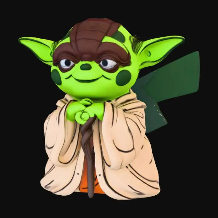 3D model for Jedi Pikachu