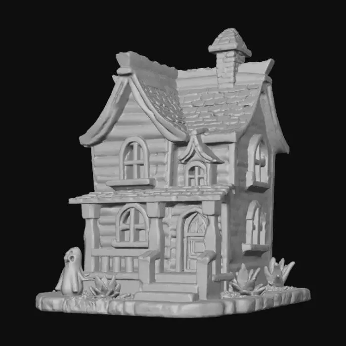 3D model for Low Detail, simple, horror charm, no chain