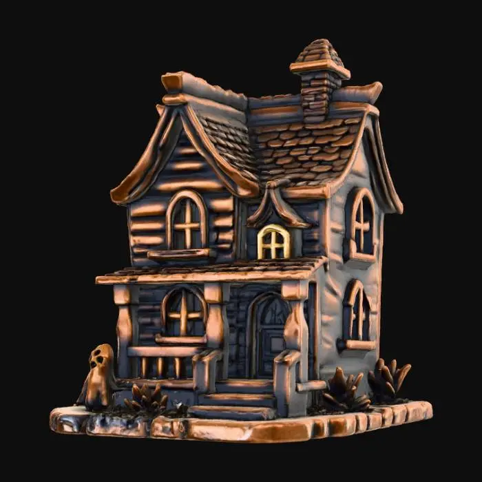 3D model for Low Detail, simple, horror charm, no chain