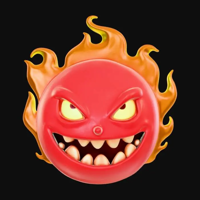 3D model for Hellfire Emoticon
