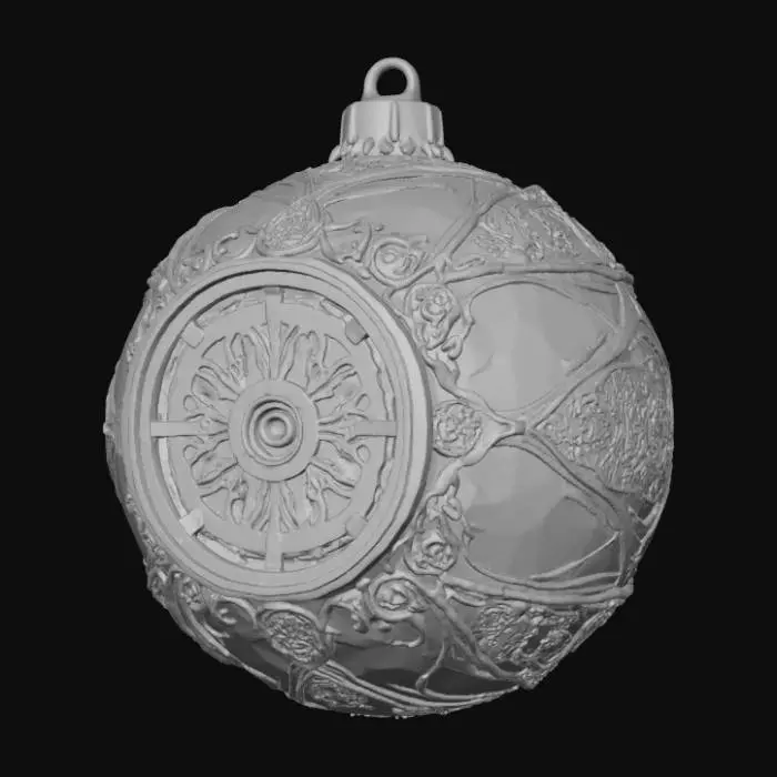 3D model for High detail, christmas, with gothic clockwork design, #Christmas2025#