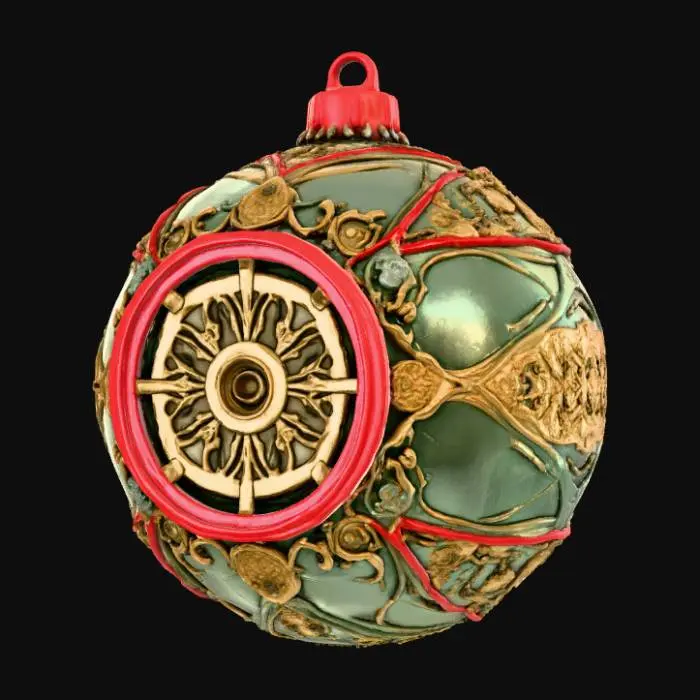 3D model for High detail, christmas, with gothic clockwork design, #Christmas2025#