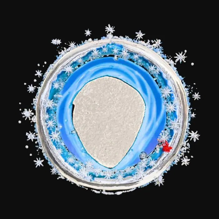 3D model for High deatil, abstract, magical, christmas portal to the north pole