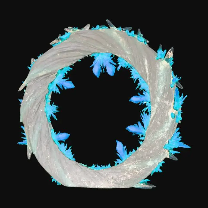 3D model for High deatil, abstract, magical, christmas portal to the north pole