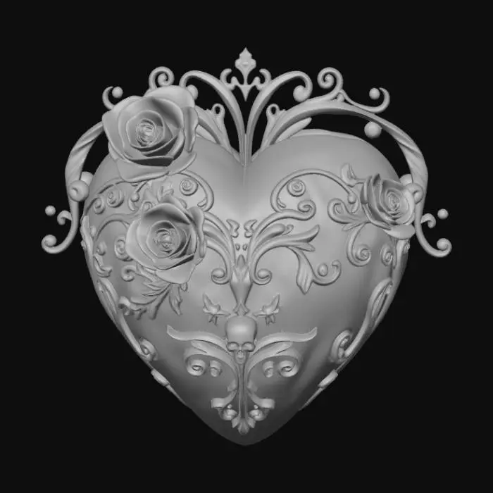 3D model for Gothic heart