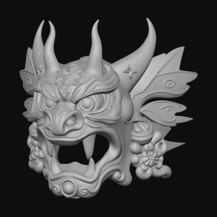 3D model for Oni Animal Guardian Mask