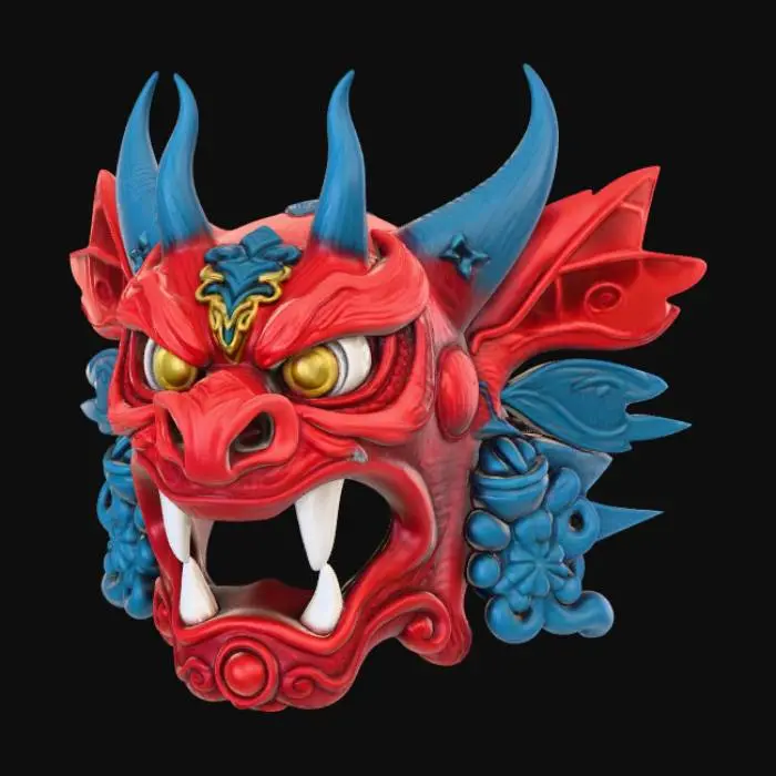 3D model for Oni Animal Guardian Mask