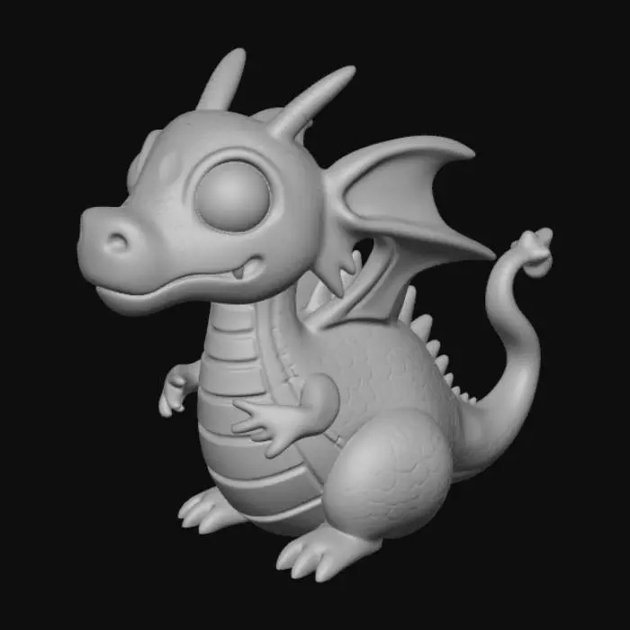 3D model for Dragon, bottle cap