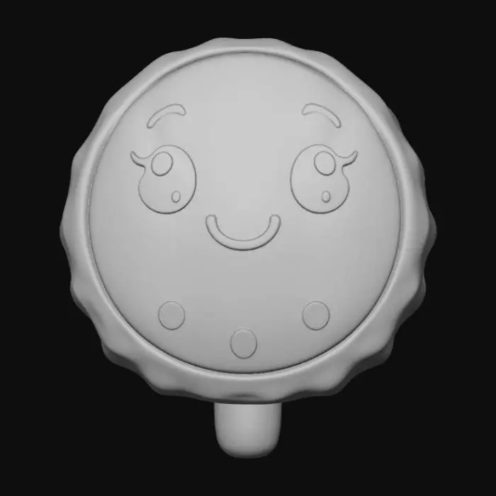 3D model for Kawaii, bottle cap